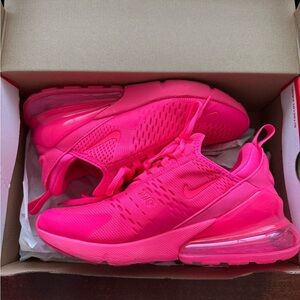 Nike Women's Air Max 270 Hot Pink Sneakers Size 8.5